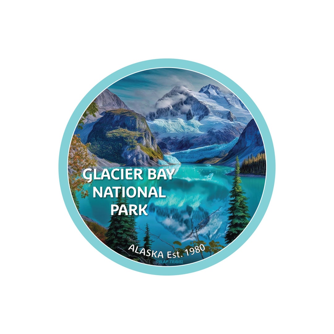 Glacier Bay National Park Alaska 4x4 Vinyl Travel Sticker - Etsy