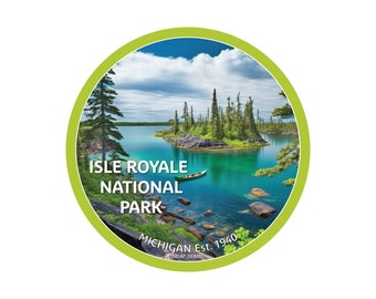 Isle Royale National Park 4x4 Travel Sticker