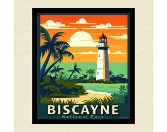 Biscayne National Park Art Poster