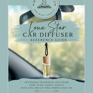 Guía de referencia de aceites aromáticos para difusores de coche Lone Star (descarga digital en PDF)