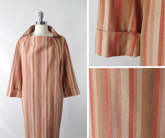 Vintage Halston III Striped Avant Garde Silk Dres… - image 4