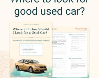 Wo sollte ich nach einem guten Gebrauchten suchen? • Druckbare & ausfüllbare Suchliste (PDF)