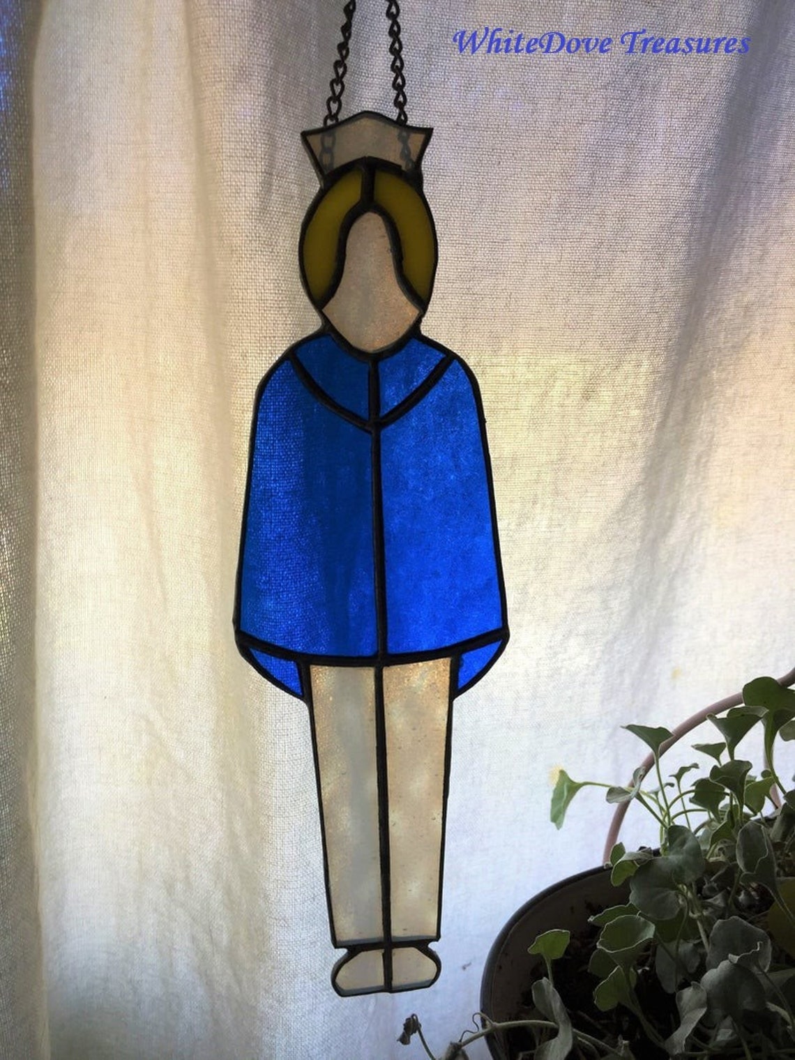 SALE Stained Glass Nurse Suncatcher Window Hanging & Organic Etsy