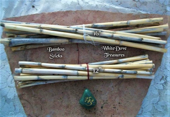 Natural Bamboo Poles-12 pack, 1 x 94