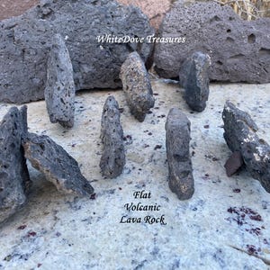 Lava Rock Flat Aquarium Terrarium Native New Mexico Volcanic, Root Chakra Meditation Water Fountain Zen Garden Southwest 1-Set-1lb Tiny Box