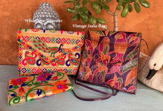 Recycled Sari Gift Bundle Bag by the White Peacock from India