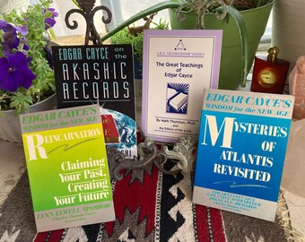 SALE Edgar Cayce Book, Teachings of Edgar Cayce Mysteries of Atlantis Revisited Edgar Cayce Reincarnation Edgar Cayce on the Akashic Records