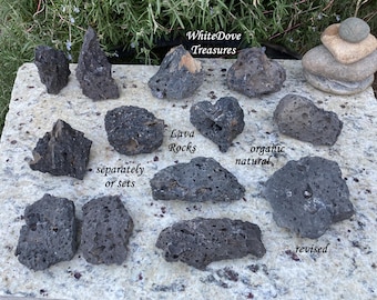 NEW Natural Lava Rocks Volcanic Chunky 5"-3" Root Chakra Meditation Sweat Lodge Sauna Aquarium Terrarium Reptile Zen Garden Feng Shui Black