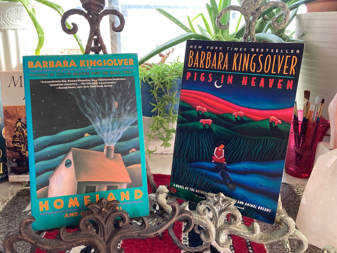 Vintage Barbara Kingsolver Books, Homeland, Pigs in Heaven Novel ...