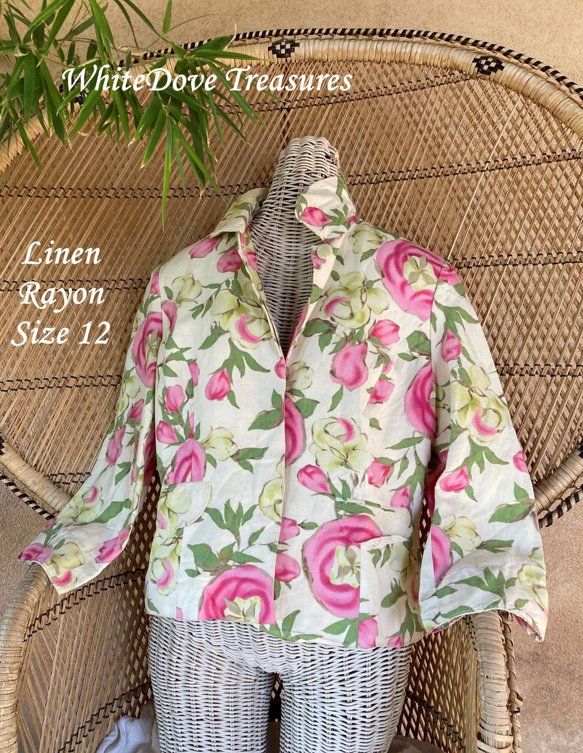 Floral Summer Jacket Etsy