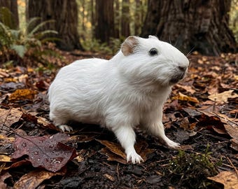 Real Guinea Pig Taxidermy | Freestanding Cavy Specimen | Dark Academia Oddity