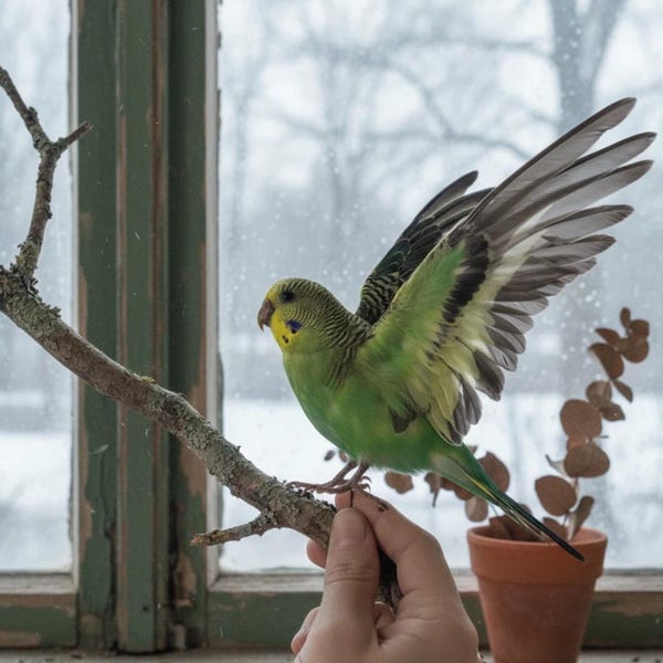 Real Green Parrot specimen | Flying or Standing Pose Available | Ethical Green Parakeet Specimen |  Natural Curio Prop | Artist Supply