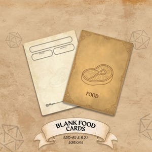 Tomma matkort för Dungeons & Dragons 5:e upplagan - (utskrivbar PDF) - DnD 5E brädspelstillbehör för spelare och DM:ar