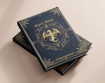 Spell Book - Blue - Dungeons & Dragons 5th Edition (Printable PDF) - DnD 5E Board Game Accessory for Players and DMs - DnD 2014 / 2024