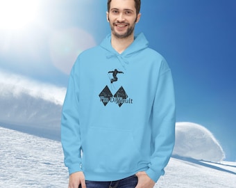 Black Diamond Ski Hoodie, "I'm Difficult" Ski Jumper, Winter Outfit