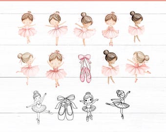 Ballerine Silhouette SVG | Clipart PNG de danse (fichiers de coupe)