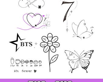 Bundle PNG SVG inspiré de la Kpop, conception de fan de musique coréenne, chemise de Style tatouage esthétique PNG, fichier de coupe Fan Art rétro
