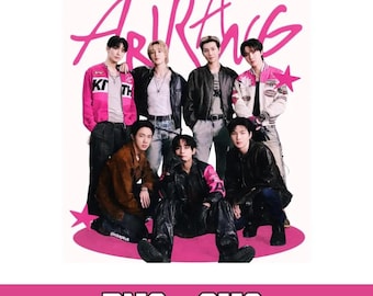 Fan rose inspiré de la Kpop PNG, création de personnages de musique esthétique, graphique de chemise de style concert mignon, single à la mode téléchargement PNG