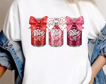 Canette de soda de la Saint-Valentin svg PNG | Clipart boisson XOXO coeurs roses mignons | Sublimation girly pour la Saint-Valentin