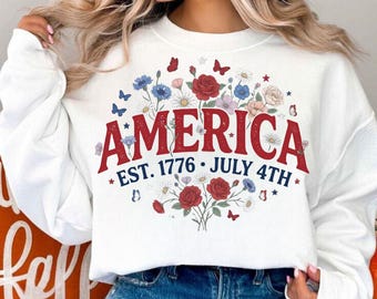 PNG de 250 años de EE. UU., diseño floral de cumpleaños americano para sublimación, descarga digital del 4 de julio de 2026, PNG de camiseta patriótica con rosa y aciano