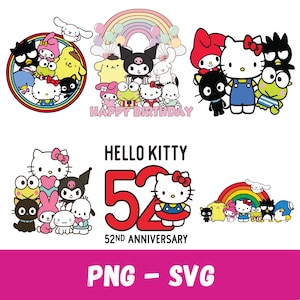 Kawaii Cat Clipart | Animal Friends PNG SVG Bundle (Digital Download)