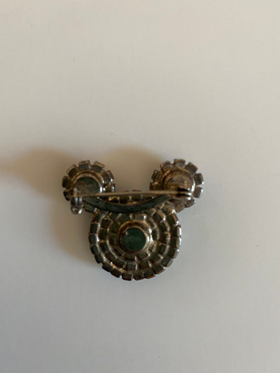 Vintage Rhinestone Mickey Mouse Shape Pin Brooch - image 7