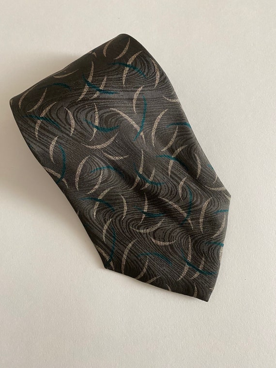 Vintage Giorgio Armani Silk Green Design Tie