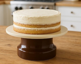 Rotating Cake Stand STL / Rotating Cake Stand / 3D Printing Model / 2-Piece Cake and Pastry Stand