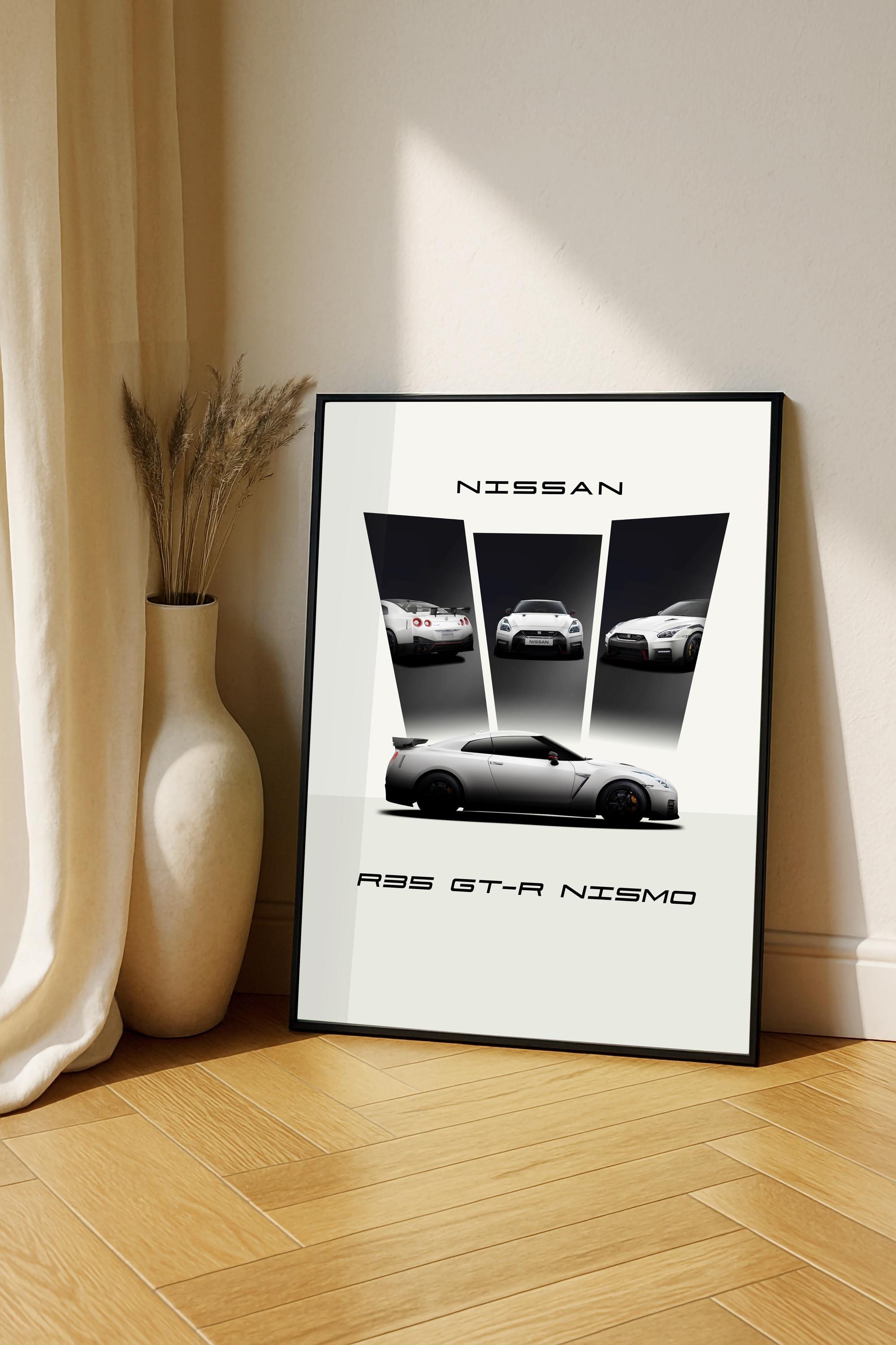 Nissan R35 GT-R Nismo Poster | Car Poster | Framed or Unframed or