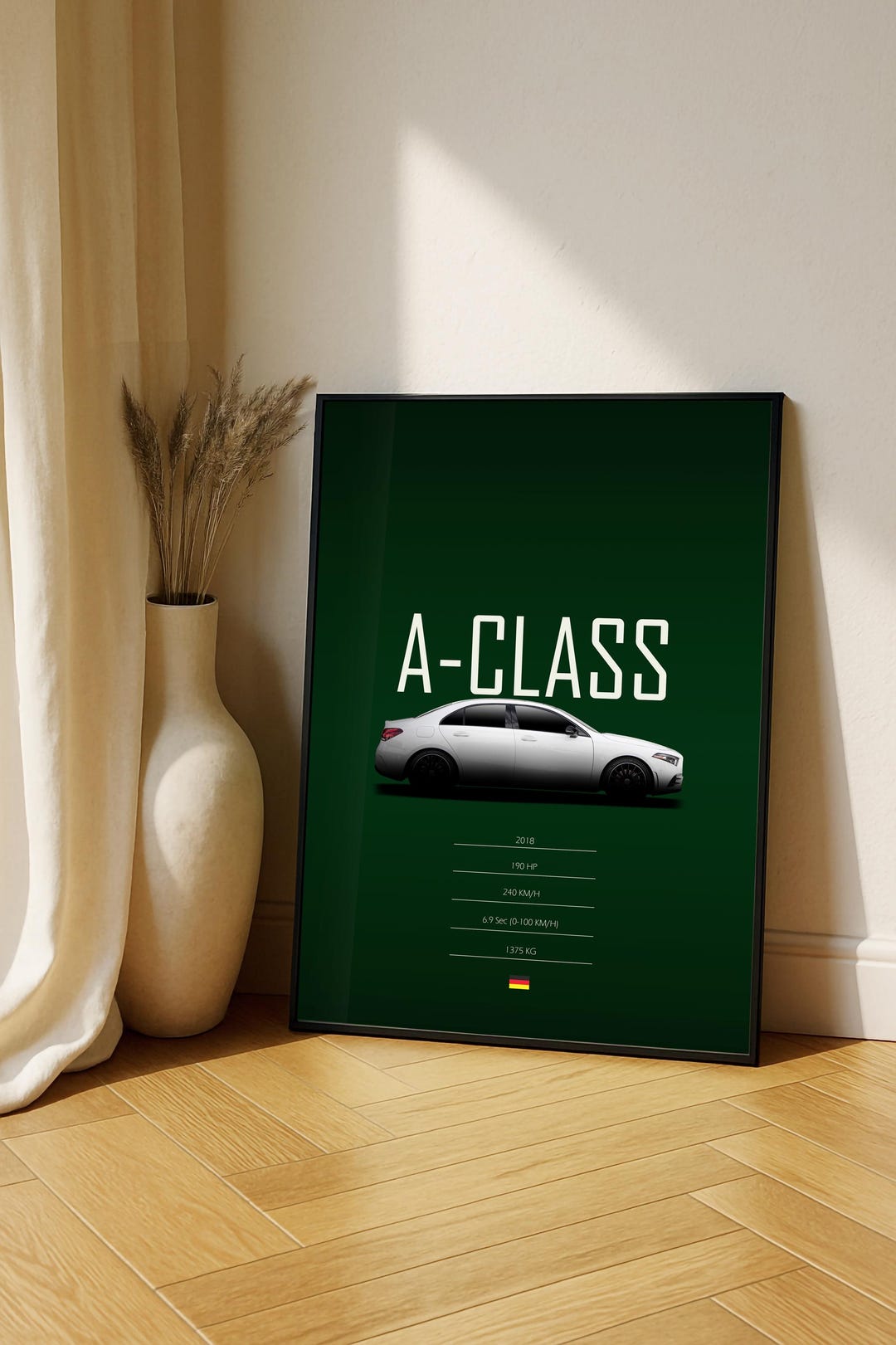 Mercedes A-class Poster | Car Poster | Digital, Framed, Unframed or ...