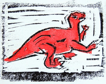 Raptor Dinosaur Card