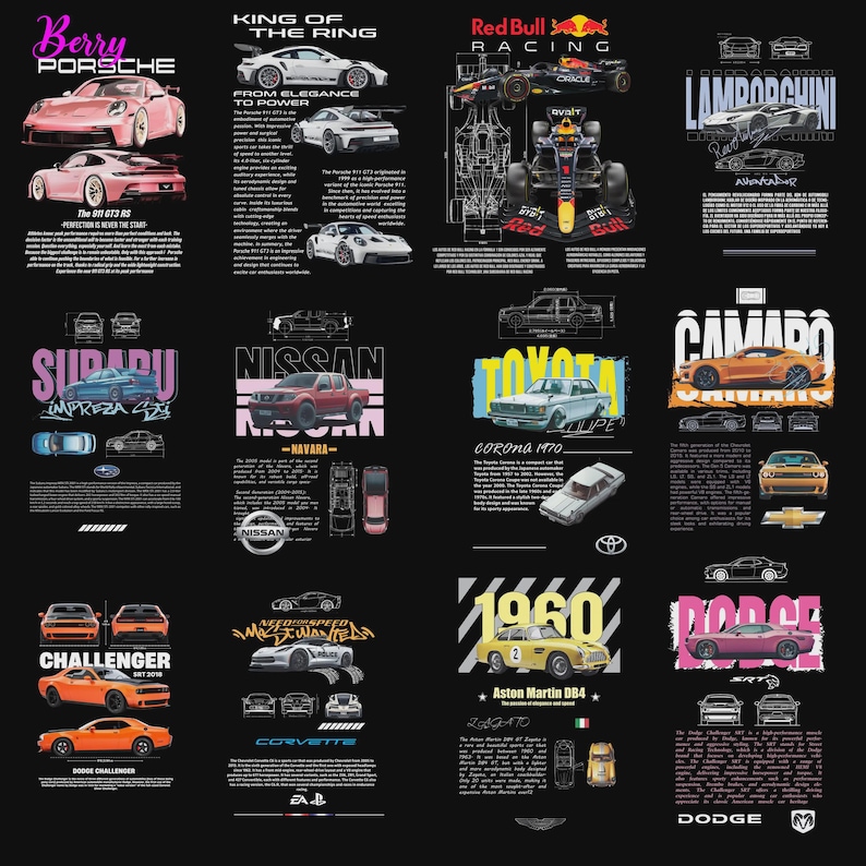 Matching Car Design More Than 100 Car Designs From the Best Brands PNG Evo Lancer Mustang ...