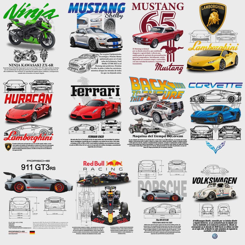 More Than 100 Car Designs From the Best Brands PNG Evo Lancer Mustang ...