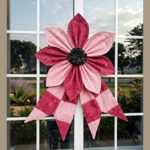 DIY Trendy Sewing Pattern Flower Bow, Quilted Easy Home Decoration Sewing pdf Tutorial