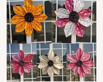 Patrón de costura de flores de tela acolchada, decoración de corona DIY (patrón PDF)