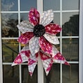 DIY Big Quilted Fabric Flower Bow Pattern, Large Patchwork Bow Sewing PDF, Front door Handmade Giant Fabric Bow Pattern Decoration product logo
