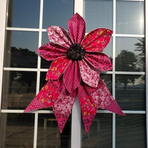DIY Trendy Sewing Pattern Flower Bow, Quilted Easy Home Decoration Sewing pdf Tutorial