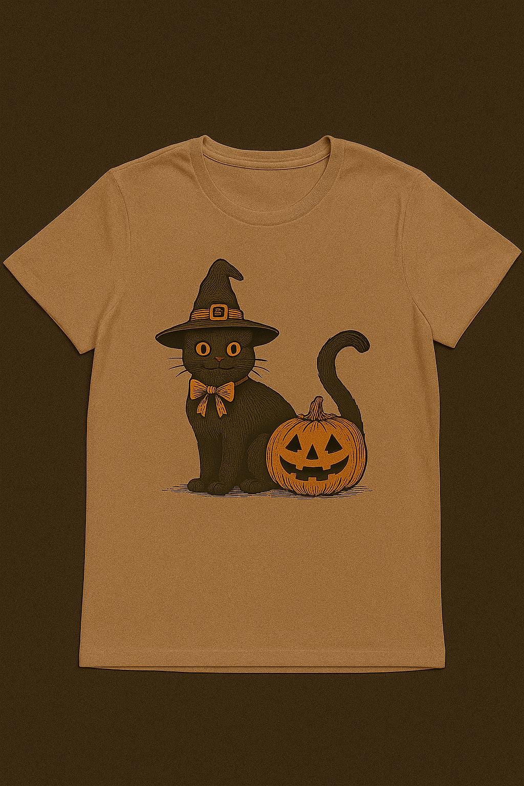 Vintage Halloween Black Cat PNG L Witch Hat Cat Pumpkin Clipart ...