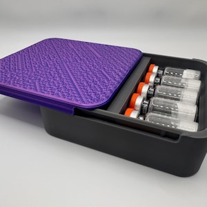 Peptide Storage Slide Box – Sleek, Durable, and Fridge/Freezer Safe