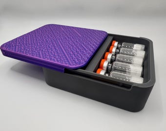 Peptide Storage Slide Box – Sleek, Durable, and Fridge/Freezer Safe