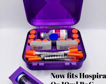 Estuche de investigación Coolpeps – Generación 2 - Organizador hermético para viales, BAC, jeringas y toallitas con alcohol