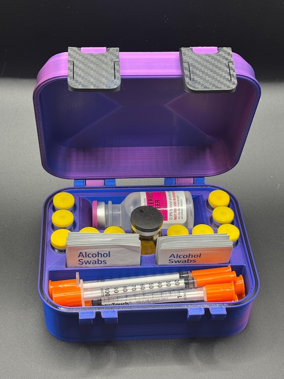 Research Case – Gen 2 - Airtight Organizer for Vials, BAC, Syringes & Alcohol Pads