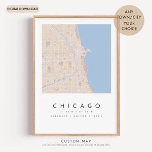 Mapa personalizado, impressão de mapa personalizado, mapa para impressão, impressão de mapa em PDF, impressão de mapa de cidade personalizado, personalizado para qualquer local, pôster de cidade em PDF, mapa de viagem