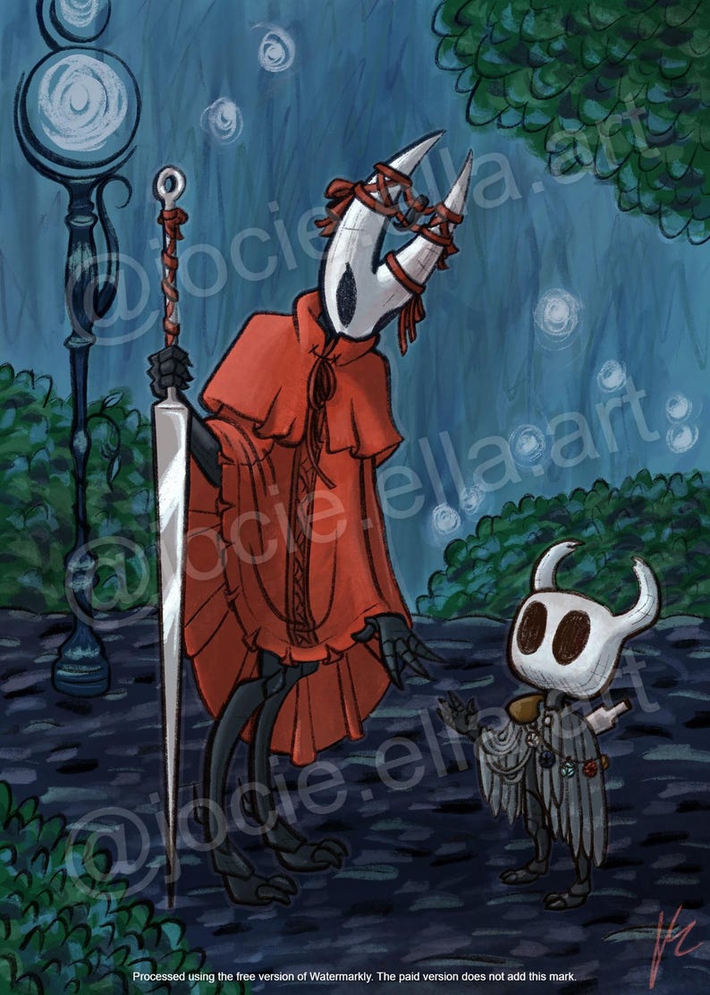 Hornet and the Ghost - Hollow Knight Silksong Poster - Digital Art ...