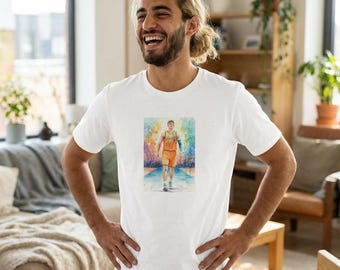 Kon Knueppel Aquarell Basketball Spieler T-Shirt | Basketball-Kunst-T-Shirt