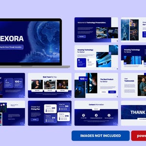 Technology PowerPoint Template | Nexora Futuristic Presentation Deck | IT, AI, Startup, Corporate, Network & Digital Innovation