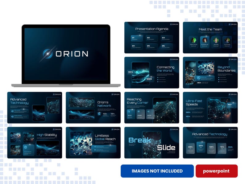 Technology Powerpoint Template | Orion Futuristic Presentation Deck ...