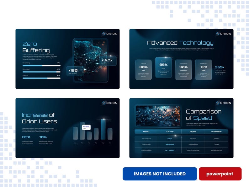 Technology Powerpoint Template | Orion Futuristic Presentation Deck ...