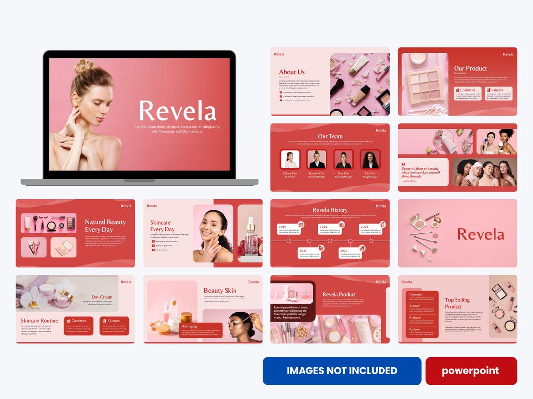 Beauty Powerpoint Template | Skincare and Cosmetics Presentation Deck ...