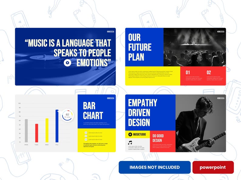 Music Powerpoint Template | Creative Studio Presentation | Modern ...